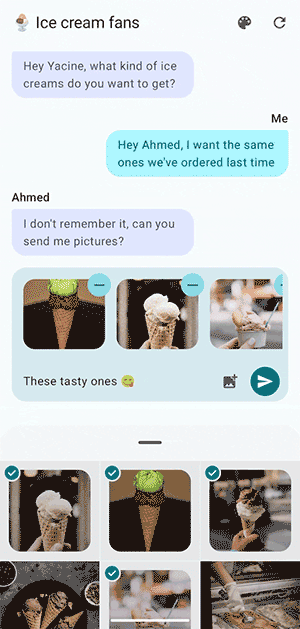 Embedded Photo Picker · 앱 화면 안에 임베드되어 연속으로 사진을 선택
